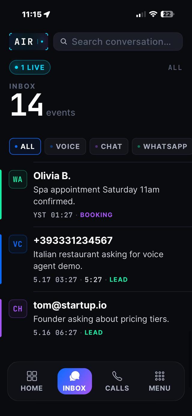 Multi-Channel Inbox