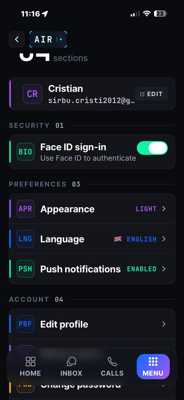 Mga Setting at Seguridad